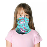 Ice Silk Kids Balaclava Tube Scarf Headband Face Mask Neck Gaiter Wrap Bandana