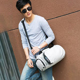 Mens Women Sports Travel Duffel Bags Shoulder Bag, Waterproof Gym Fitness Bag Weekender Overnight Handbag with Shoe Pocket