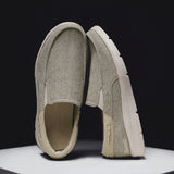 Mens Slip On Canvas Shoes Casual Loafers Walking Driving Sneakers Low Top Boat Shoe