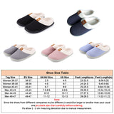 Women Men Slippers Plush Lined House Shoes Indoor Outdoor Anti-Skid Mules Slides
