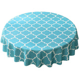 Round Tablecloth Wipeable Waterproof Oil-Proof Table Cloth Cover Home Room Decor