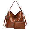 Women PU Leather Handbag Tote Shoulder Bag Crossbody Bag Purse With Small Pouch