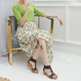 Ferndule Wedge Sandals for Women Open Toe Casual Summer Roman High Heel Beach Shoes