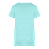 Womens Casual V Neck Short Sleeve Criss Cross T-Shirt Blouse Tops