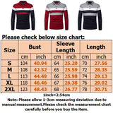 Mens Multicolor Long Sleeve Polo Shirt Casual Tops Blouse Pullover Basic T-Shirt
