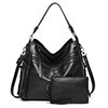 Women PU Leather Handbag Tote Shoulder Bag Crossbody Bag Purse With Small Pouch
