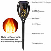 2/4/6Pcs 12LED Flame Solar Torch Light Waterproof Flickering Dancing Garden Lamp