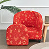 2-Piec Tub Club Slipcover, Modern Non Slip Stretch Round Barrel Chair with Cushion Couch Sofa Cover Protector for Bar Cafe Kids Living Room