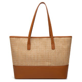 Women PU Leather Braided Shoulder Bag Ladies Beach Tote Large Handbag Messenger