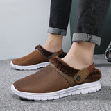 Unisex Slip On Mules Slipper Winter Warm Non-Slip Home Indoor Shoes US 6.5-13