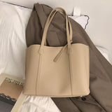 Women PU Leather Designer Shoulder Bag Tote Large Handbag Office Lady Messenger