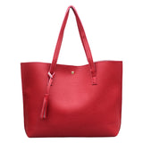 Women PU Leather Handbag Shoulder Bag Office Lady Large Messenger Designer Tote