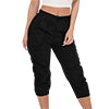 Women Zipper Bottoms Boho Solid Color Trousers Beach Pants Harem Loungewear