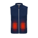 WINWARM Electric Heated Jacket Unisex Fleece Vest USB Thermal Warm Heat Pad Winter Body Warmer Optional Battery Pack Power Bank