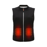 WINWARM Electric Heated Jacket Unisex Fleece Vest USB Thermal Warm Heat Pad Winter Body Warmer Optional Battery Pack Power Bank