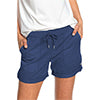 Women Folded Hem Short Hot Pants Plain Straight Leg Beach Shorts Mini Pant Buckle Bottoms