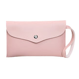 Women PU Leather Wristband Wallet Clutch Bag Phone Holder Zip Coin Purse Handbag