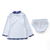 Two-Piece Baby Toddler Girls Rash Guard Swimsuit Swim Tops + Swim Briefs Swimwear Multi-style