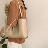 Women PU Leather Designer Shoulder Bag Tote Large Handbag Office Lady Messenger