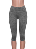 Women's Capri Yoga Pants High Waist Leggings Cropped Pocket Fitness Sports Gym