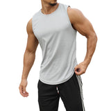 Mens Loose Sleeveless Vest Tank Tops Undershirt Sports Fitness T-Shirt Quick Dry