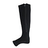 Zippered Compression Socks Medical Grade Firm, Easy-On, (20-30 mmHg), Knee High, Open Toe, Best Stockings for Men and Women