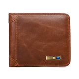 Anti-Lost Wallet GPS Locator Purse Alarm Cowhide Leather Card Holder Bluetooth