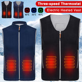 Unisex Polar Fleece Electric Heated Vest Heating Coat Jacket USB Winter Warmer