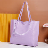 Women PU Leather Designer Shoulder Bag Tote Large Handbag Office Lady Messenger