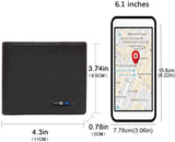 Intelligent Anti-Lost Wallet GPS Locator Purse Cowhide Leather Tracker Bluetooth