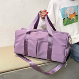 Sports Gym Travel Duffle Bag Handbag Luggage Shoulder Bag With Shoes Compartment