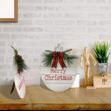 Wooden Merry Christmas Hanging Sign Indoor Outdoor Door Wall Hanging Board Decor