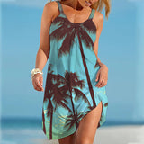 Womens Sexy Summer Sleeveless Short Dress Beach Suspender Dress Holiday Sundress
