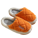 Unisex Indoor Floor Slippers Slides Flat Shoes Mules Round Toe Footwear Slip On