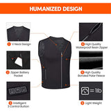 Unisex Electric Heated Vest V-Neck Jacket Waistcoat Thermal Heating Winter Warm