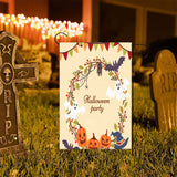 Halloween Fall Garden Flag Seasonal Garden Flags Vertical Double Sided Holiday Yard Flags for Outdoor Decorations, Ghost Pumpkin