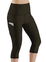 Women's Capri Yoga Pants High Waist Leggings Cropped Pocket Fitness Sports Gym