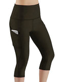 Women's Capri Yoga Pants High Waist Leggings Cropped Pocket Fitness Sports Gym