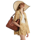 2 Pcs Fashion Women Tote Satchel Shoulder Bag Set PU Leather Large Capacity Single Shoulder Handbag Wallet Purse