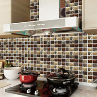Kitchen Tile Stickers Bathroom 3D Mosaic Self-Adhesive Wall Cover Decal Sticker