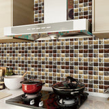 Kitchen Tile Stickers Bathroom 3D Mosaic Self-Adhesive Wall Cover Decal Sticker