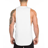 Men Loose Sleeveless Vest Tank Top Undershirt Gym Bodybluilding Fitness T-Shirt