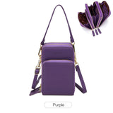 Women Small Cell Phone Case Handbag PU Leather Crossbody Shoulder Bag Wrist Strap Purse Pouch Messenger Bags with Card Slots