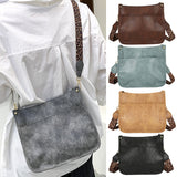 Women Leopard PU Leather Shoulder Bag Handbag Crossbody Purse Satchel Messenger