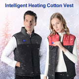 Electric USB Heated Vest Unisex Winter Riding Skiing Warmer Heating Coat Jacket