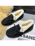 Women's Winter Warm Velvet Moccasin Indoor Outdoor Slipper Shoes