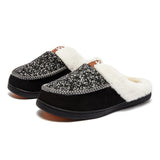 Womens Mens Memory Foam House Slippers Comfort Fleece Lined Indoor Home Shoes