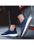 Men's Mesh Sneakers Breathable Lace up Running Athletic Walking Sport Shoes Lightweight