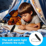 USB Rechargeable Clip On Book Light Bookmark Reading Light Brightness Adjustable
