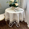 European Style Floral Round Tablecloth Elegant Table Cloth Cover Wedding Decor